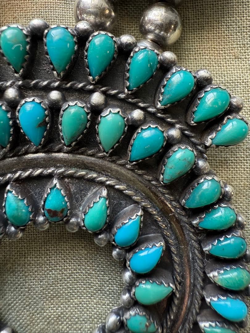 ◯ネイティブ・アメリカン、ターコイズネックレス