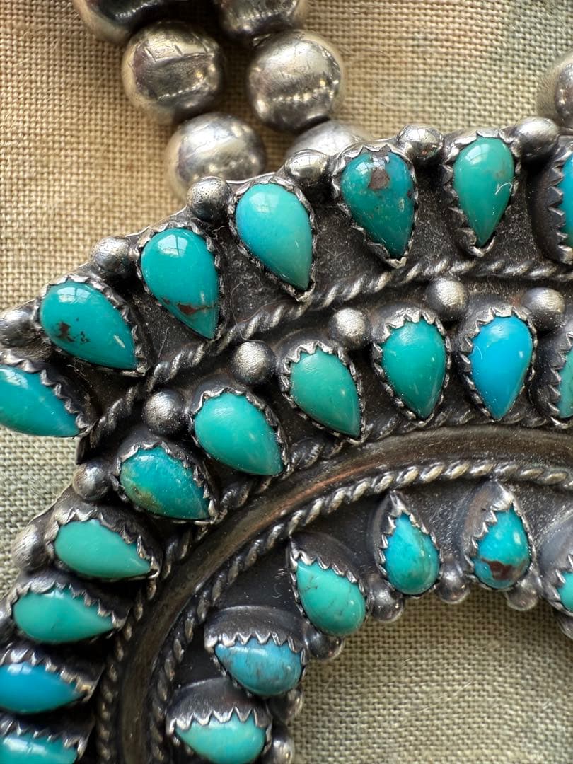 ◯ネイティブ・アメリカン、ターコイズネックレス