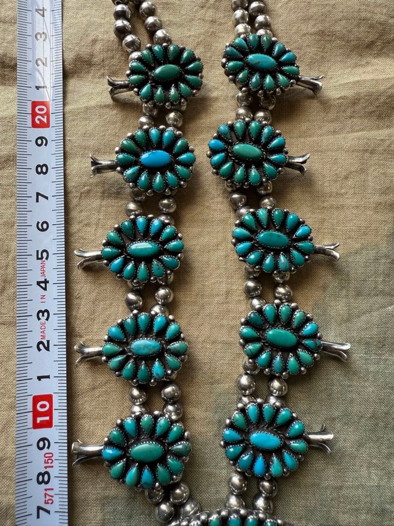 ◯ネイティブ・アメリカン、ターコイズネックレス