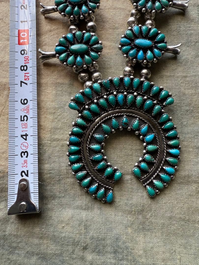 ◯ネイティブ・アメリカン、ターコイズネックレス