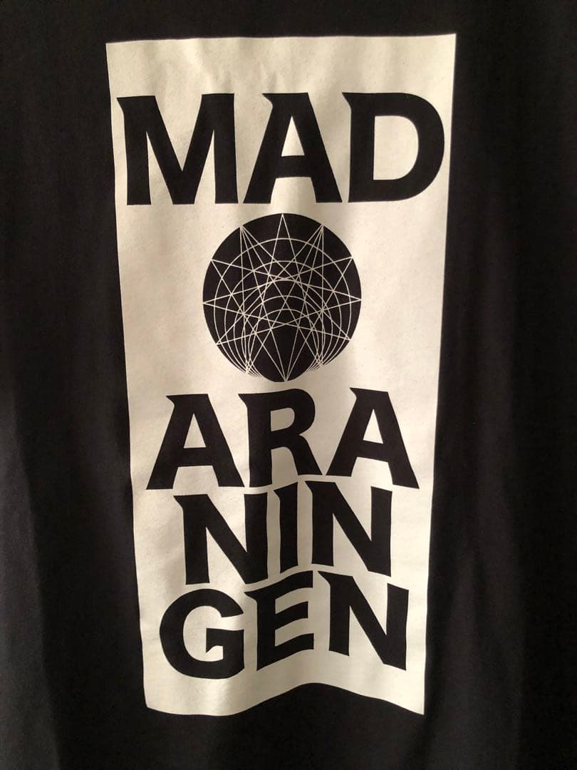 MAD ARANINGEN（マダラニンゲン）Tシャツ　ブラック　サイズL