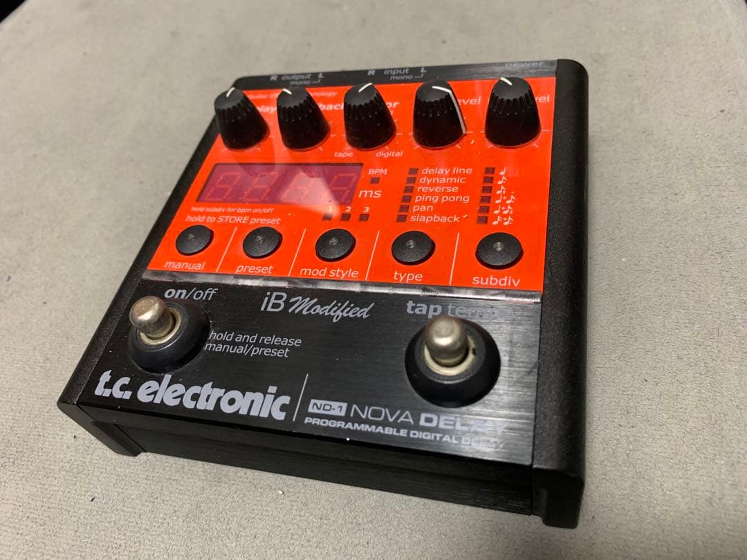 ギター tc electronic NOVA DELAY iB modified