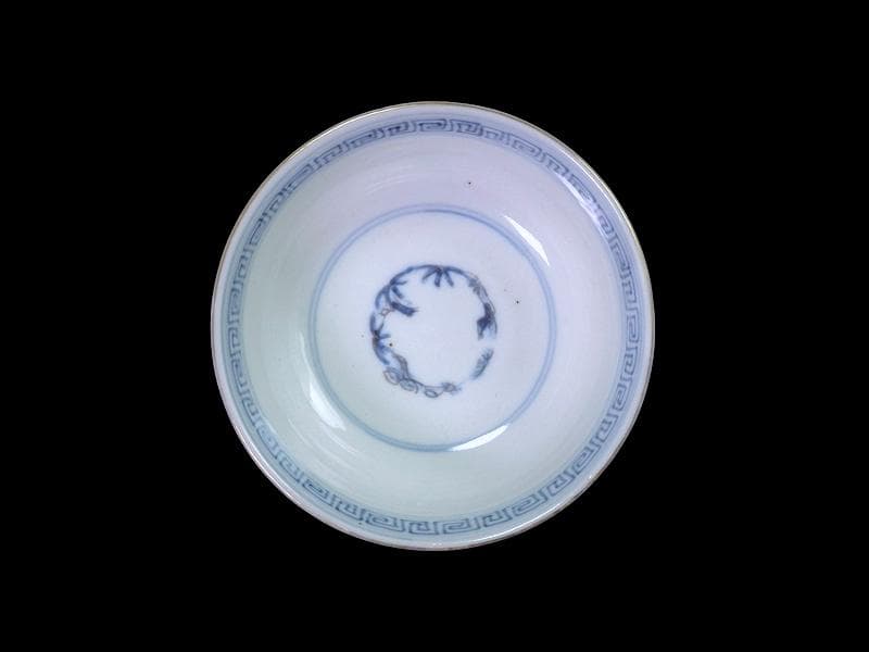 古伊万里　色絵　竹に雀図　向付　りん茶碗　５客　A507AS-fbvt