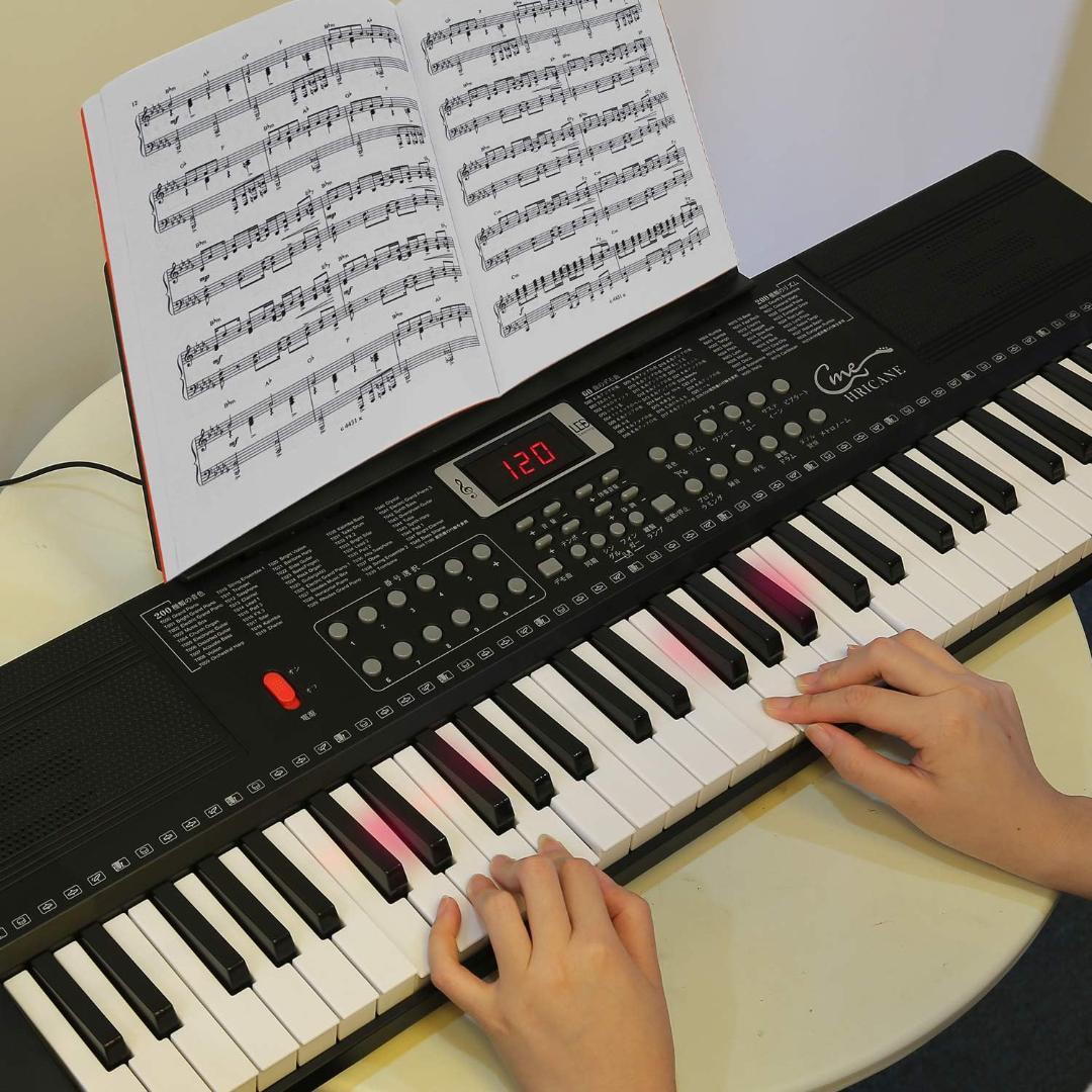 Hricane キーボード ピアノ 電子ピアノ 61鍵盤 200種類音色 200