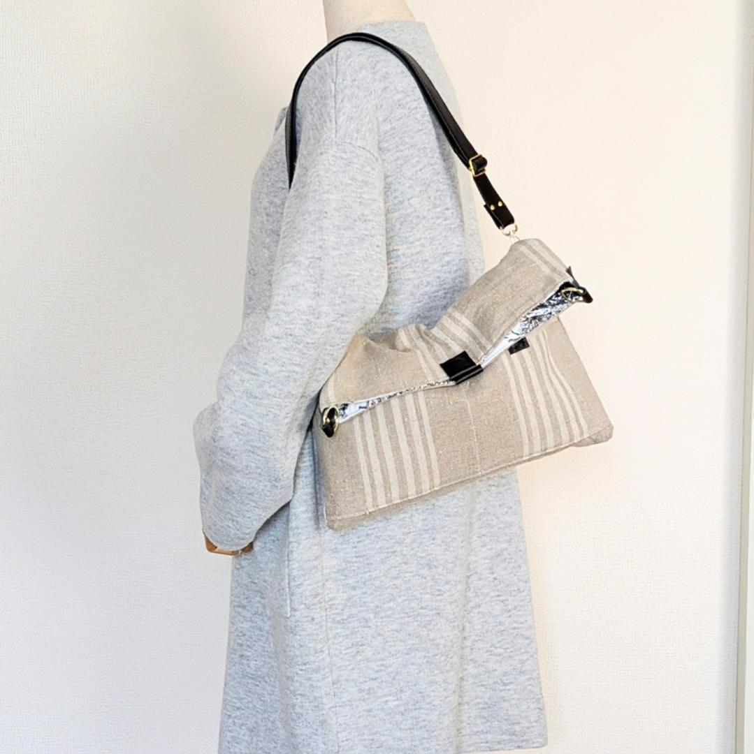 ハンドメイド＊トワルドジュイ×antiqueチェコリネン＊リバーシブル８WAY