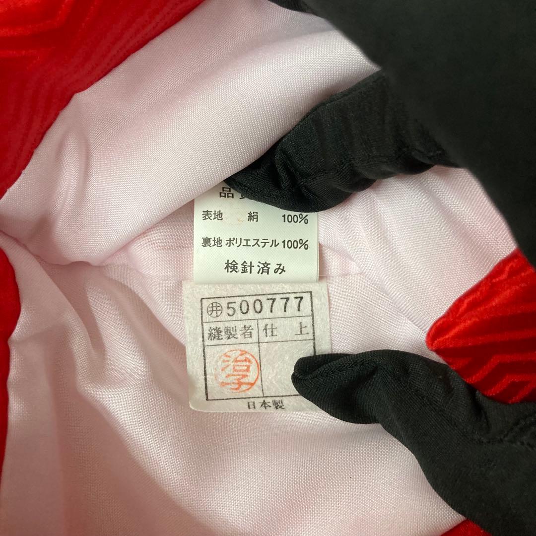 七五三 正絹　被布コート　赤　3歳⭐︎