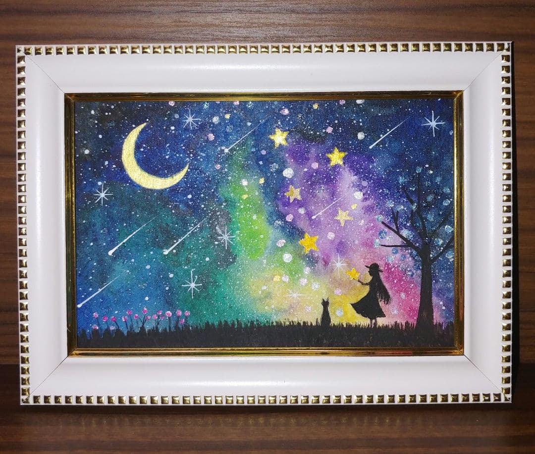cherry　水彩画　アクリル画　原画