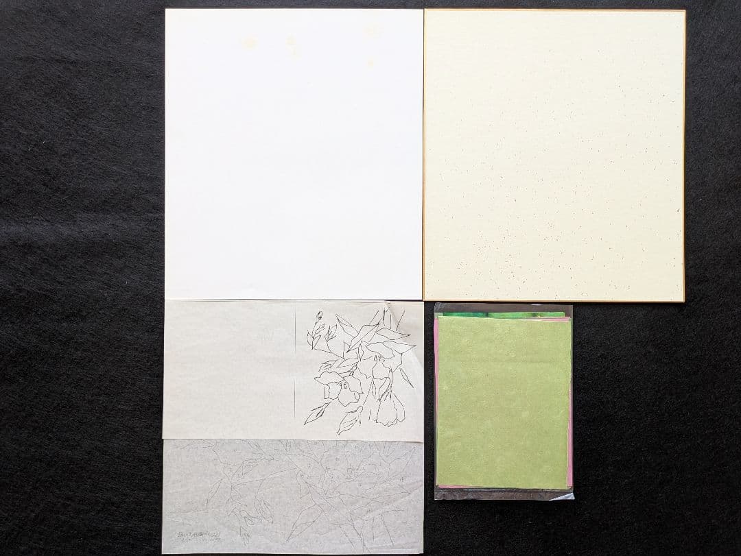 しゅんこう ちぎり絵製作キット椿,夾竹桃,トルコききょう,カサブランカ４セット