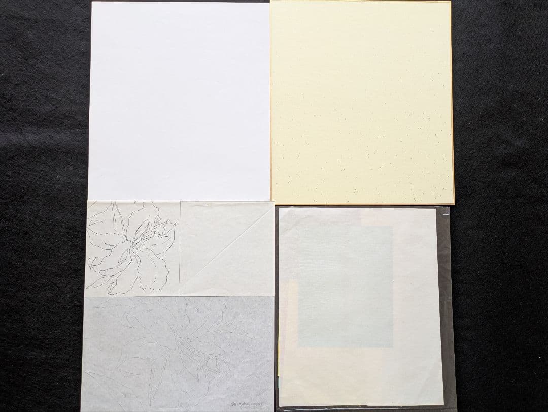 しゅんこう ちぎり絵製作キット椿,夾竹桃,トルコききょう,カサブランカ４セット