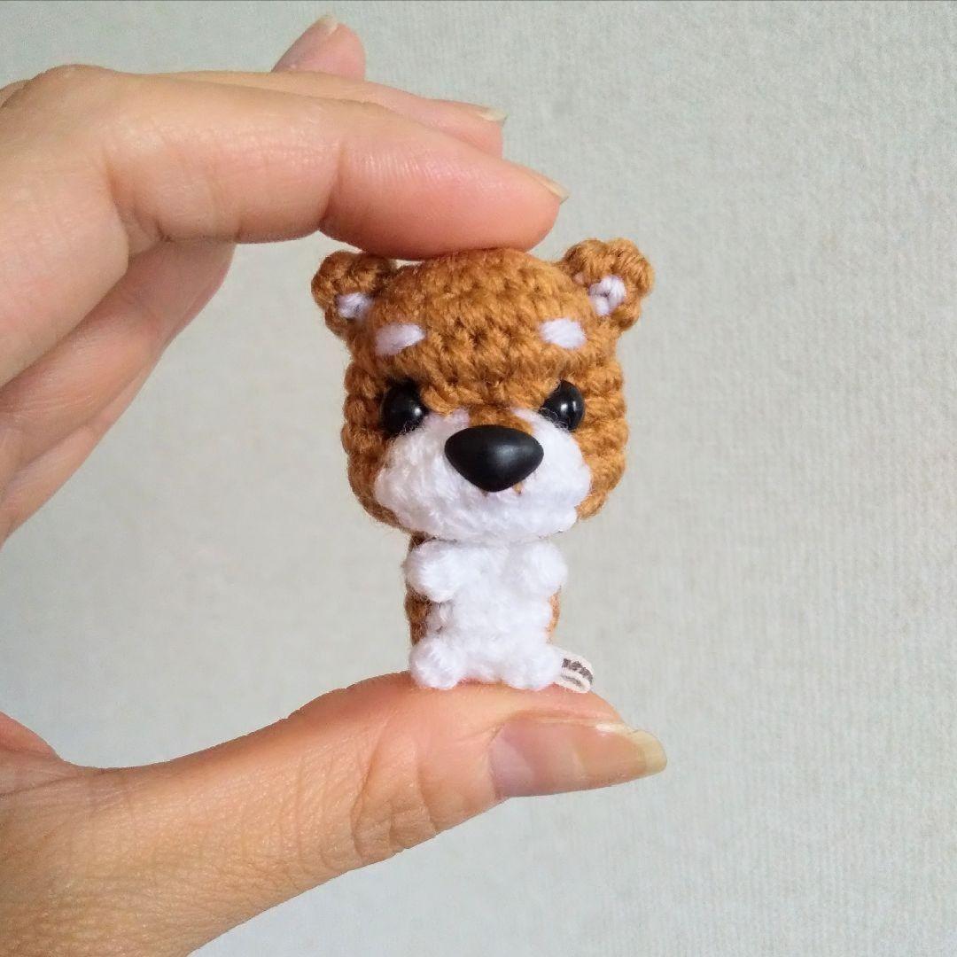 037　柴犬のあみぐるみ