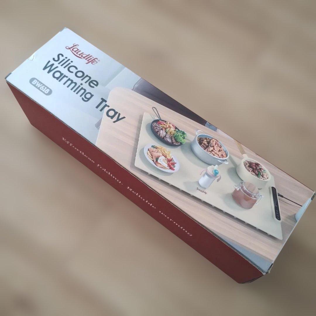 【王道雑誌で紹介】食品保温プレート 温度調整　折りたたみ　ホームパーティー