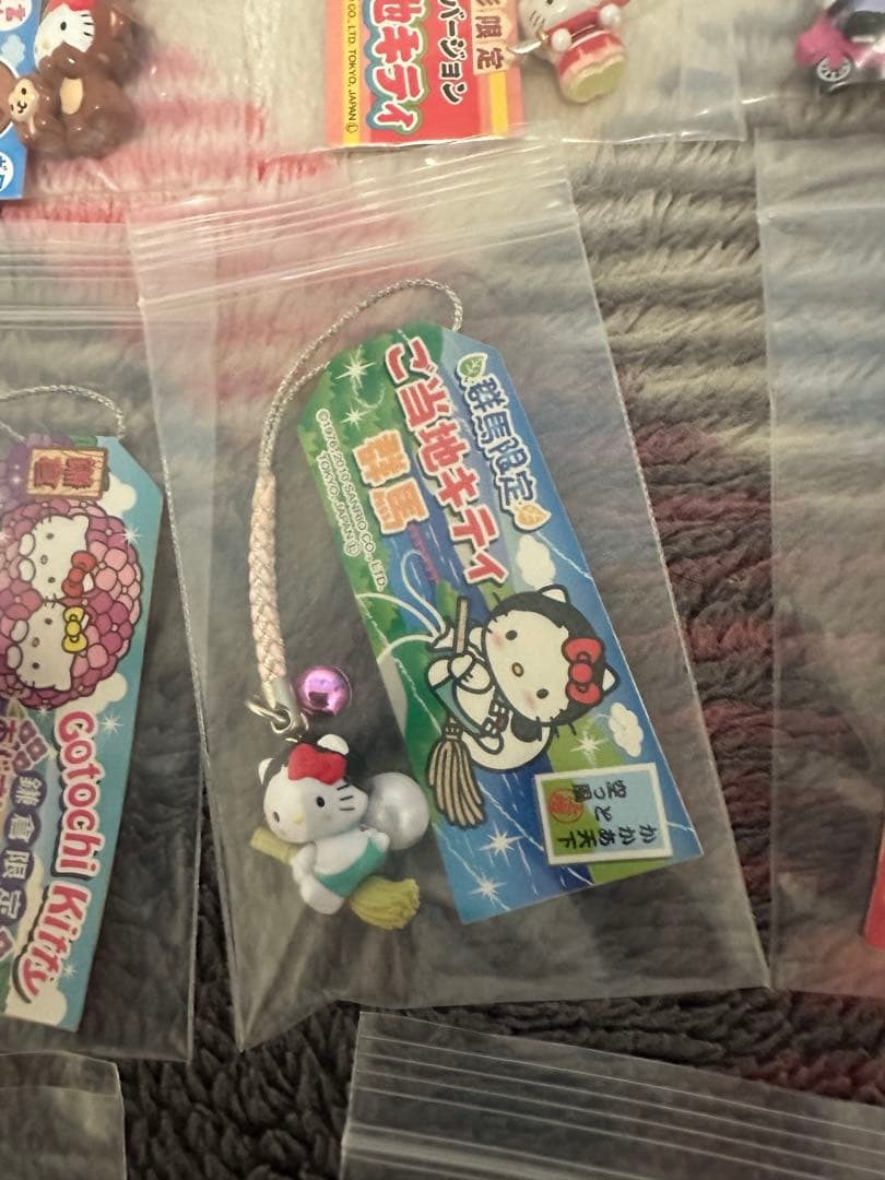ご当地キティ ハローキティ ストラップ 15個セットW11