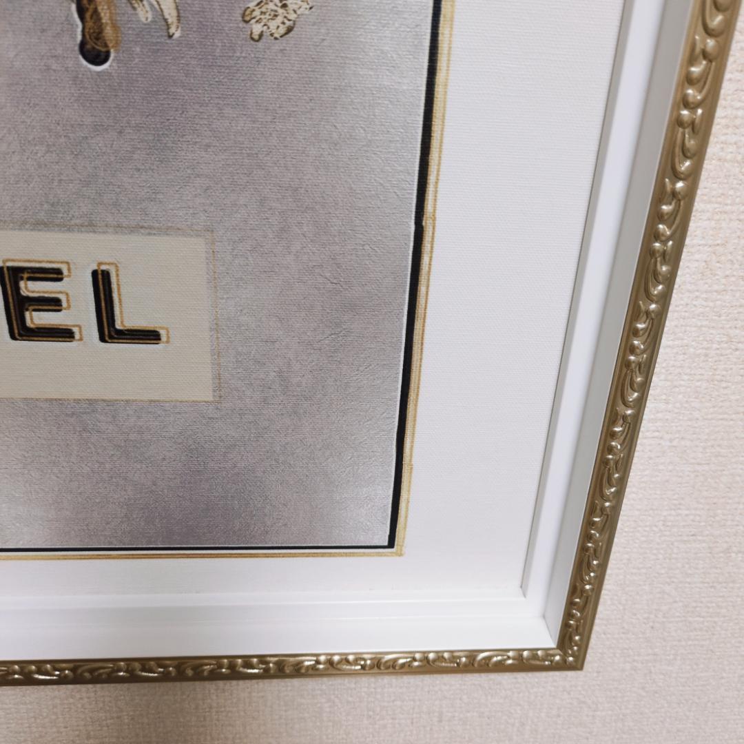 アートパネル シャネル CHANEL Mサイズ オマージュ シルバー