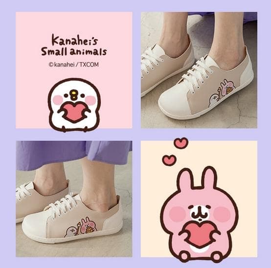 カナヘイの小動物 スイートハニー レザー レースアップ カジュアルシューズ