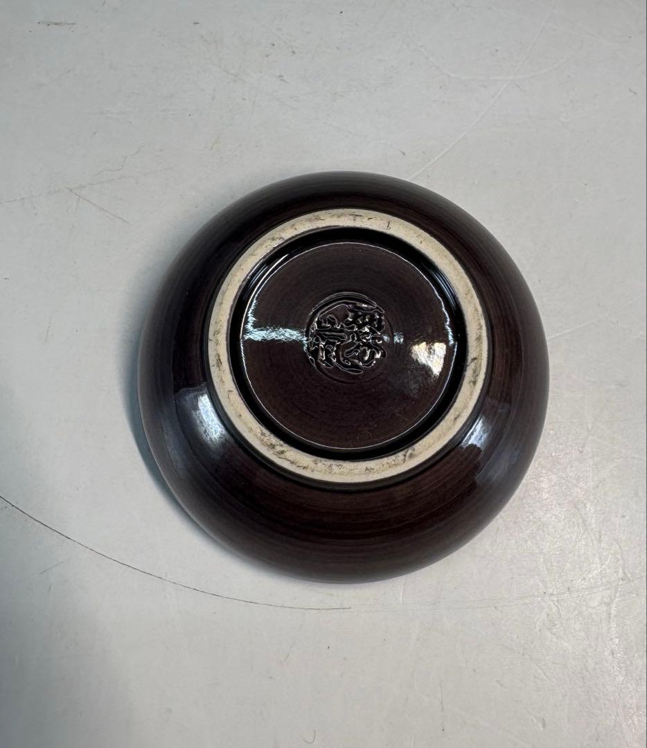 【中古品】茶道具　中村翠嵐造　交趾干支巳香合（共箱）