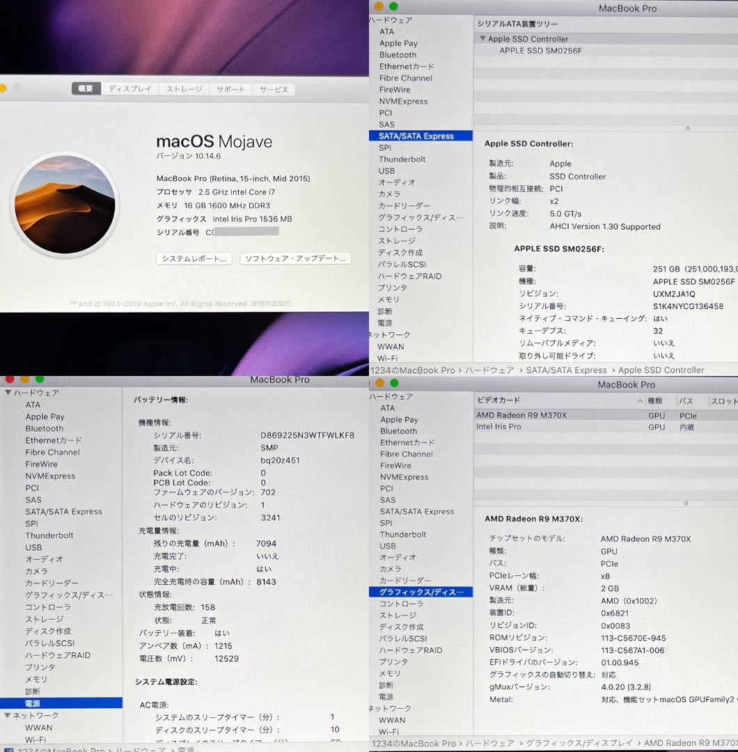 MacBook Pro 15-inch Retina【CS6★Office】