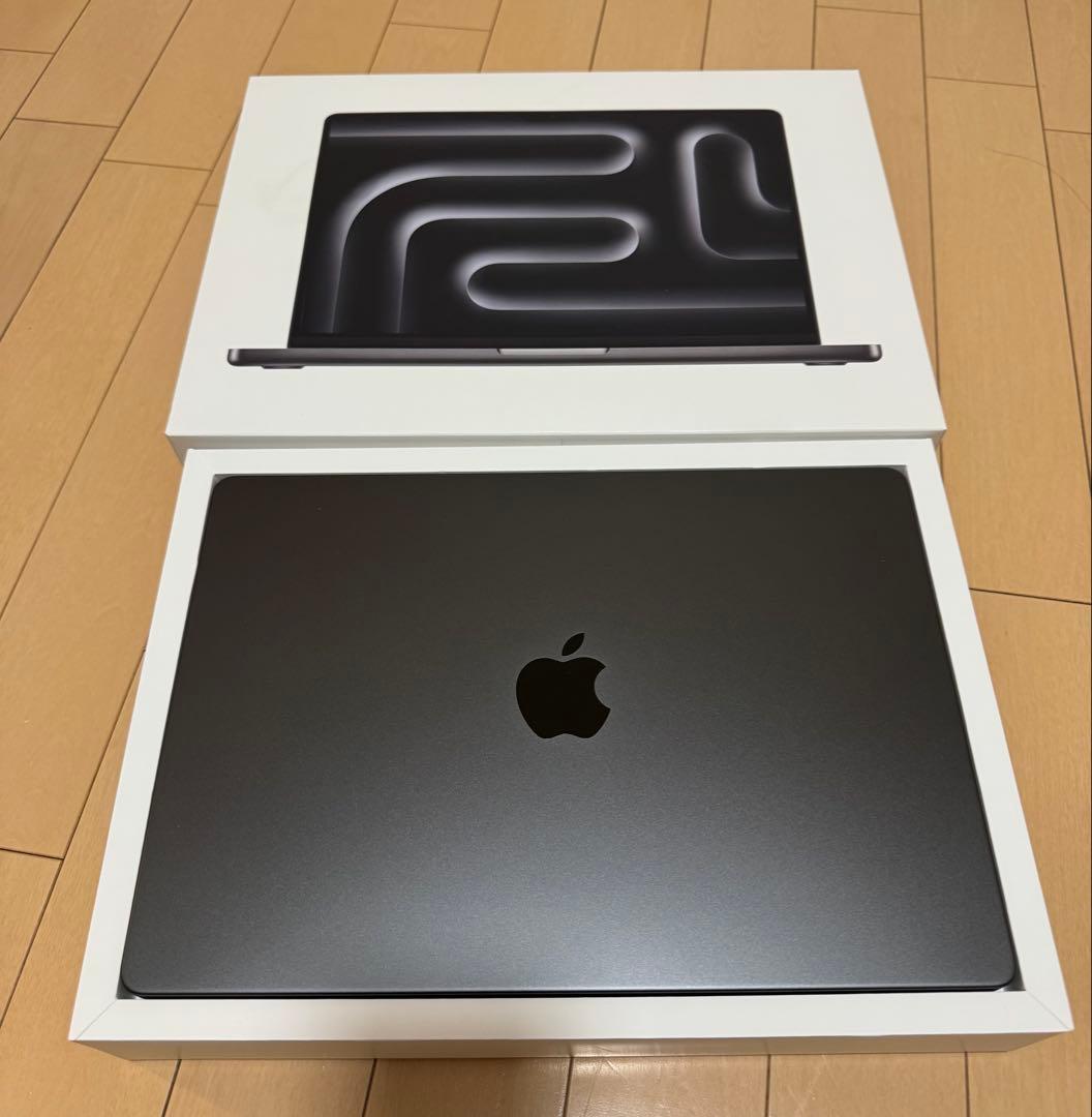 【美品】MacbookPro M3pro 18GB/1TB(最大容量100%)