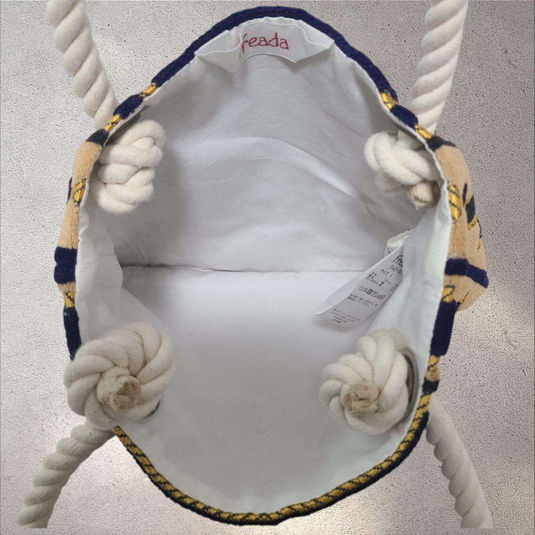 【希少】 フリーダ トートバッグ 中東 リメイク アラビアン 1点物 ブルー