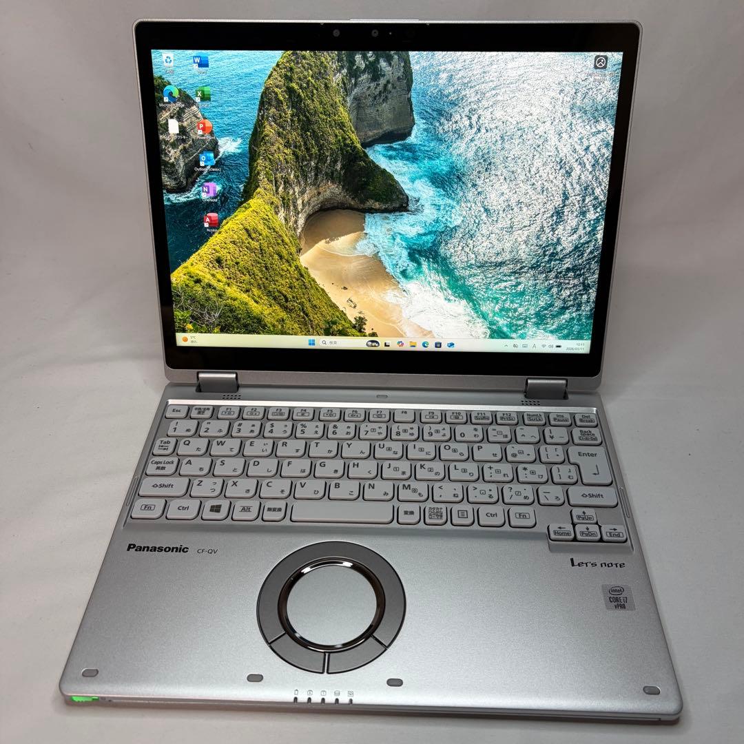 美品 LTE搭載 CF-QV9 第10世代 i7 16GB 512GB オフィス