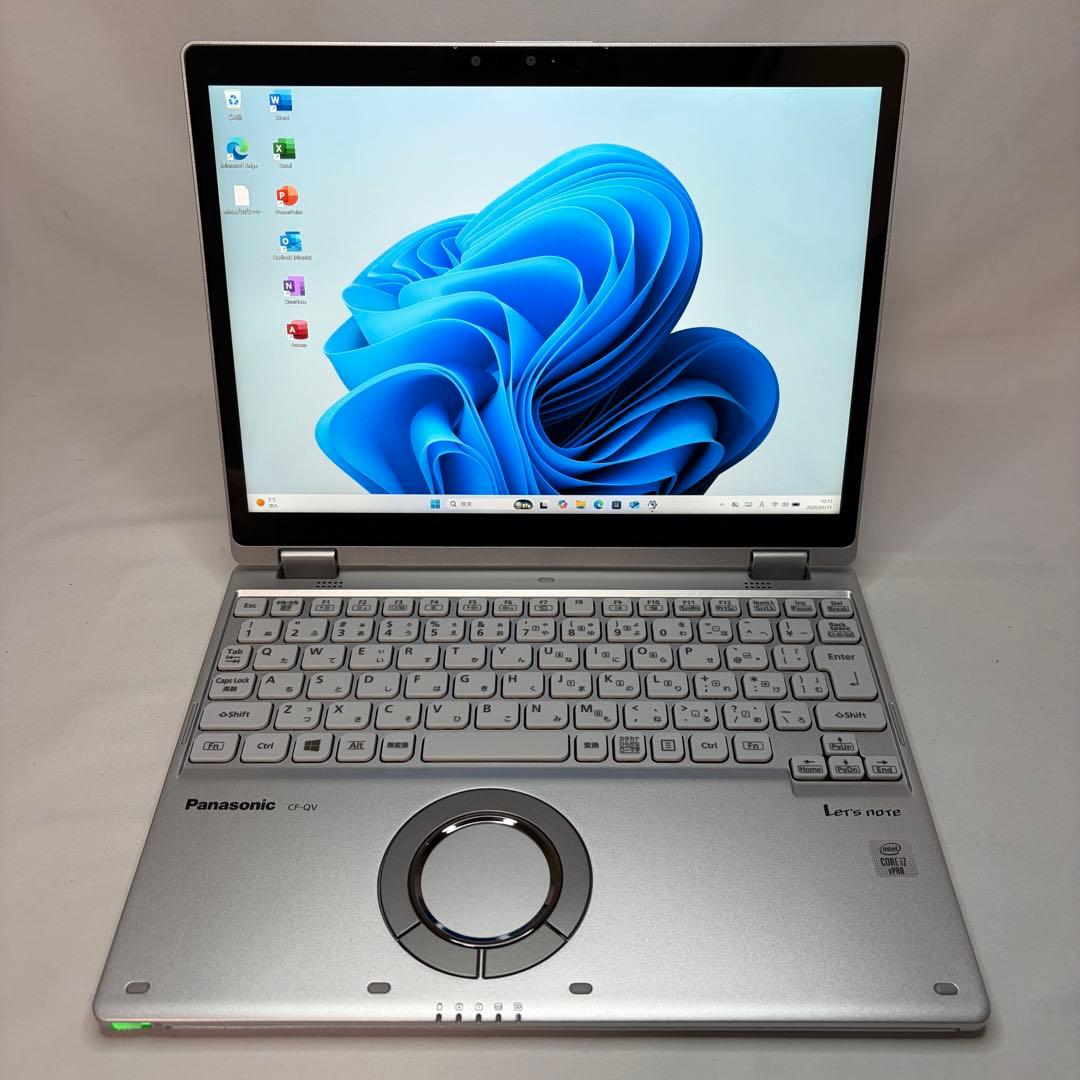 美品 LTE搭載 CF-QV9 第10世代 i7 16GB 512GB オフィス