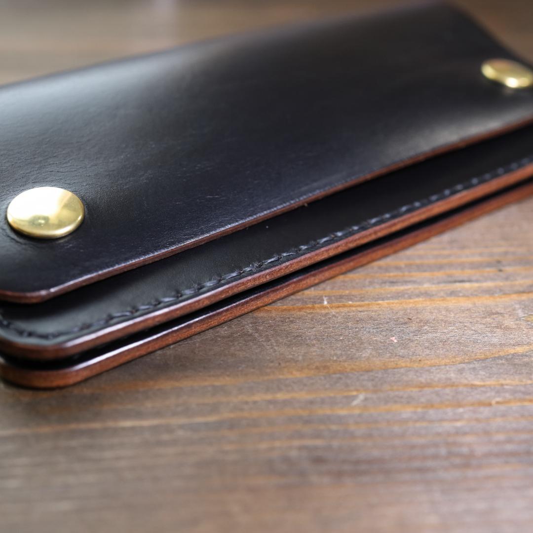 ロングトラッカーウォレットNA003L《HORWEEN社クロムエクセル 茶芯》