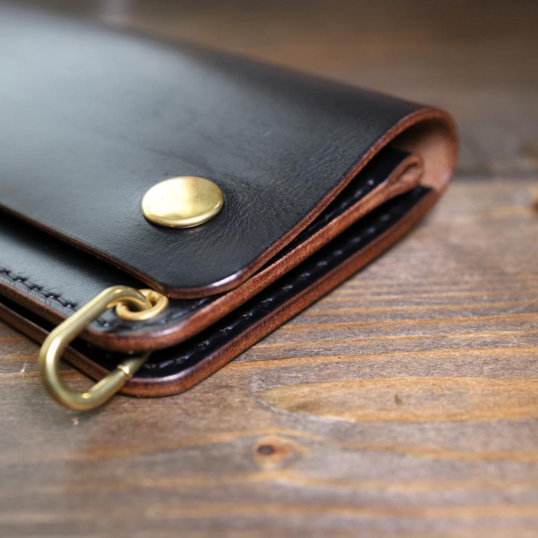 ロングトラッカーウォレットNA003L《HORWEEN社クロムエクセル 茶芯》