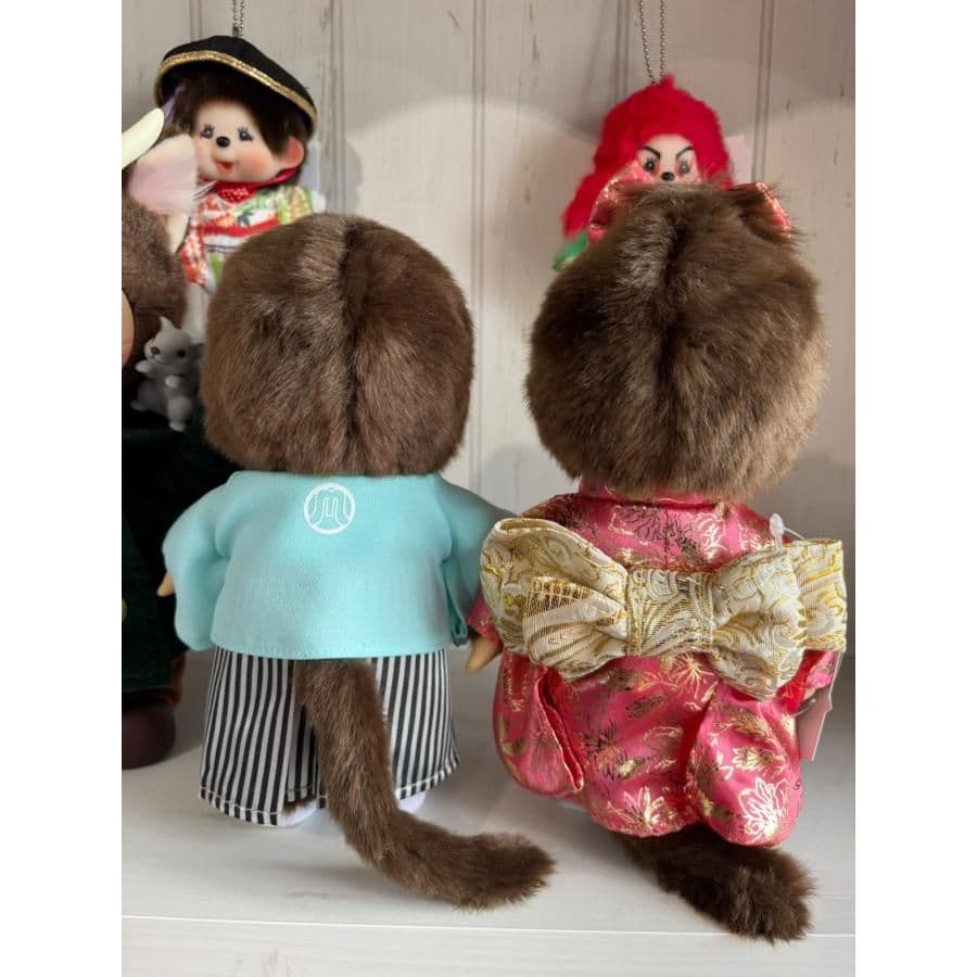 モンチッチスタンダード S 紋付袴男の子＆ 振袖 女の子新品 2点セット
