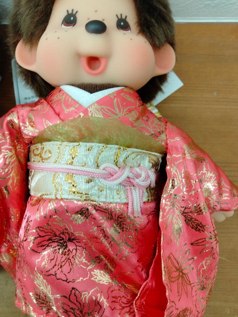 モンチッチスタンダード S 紋付袴男の子＆ 振袖 女の子新品 2点セット