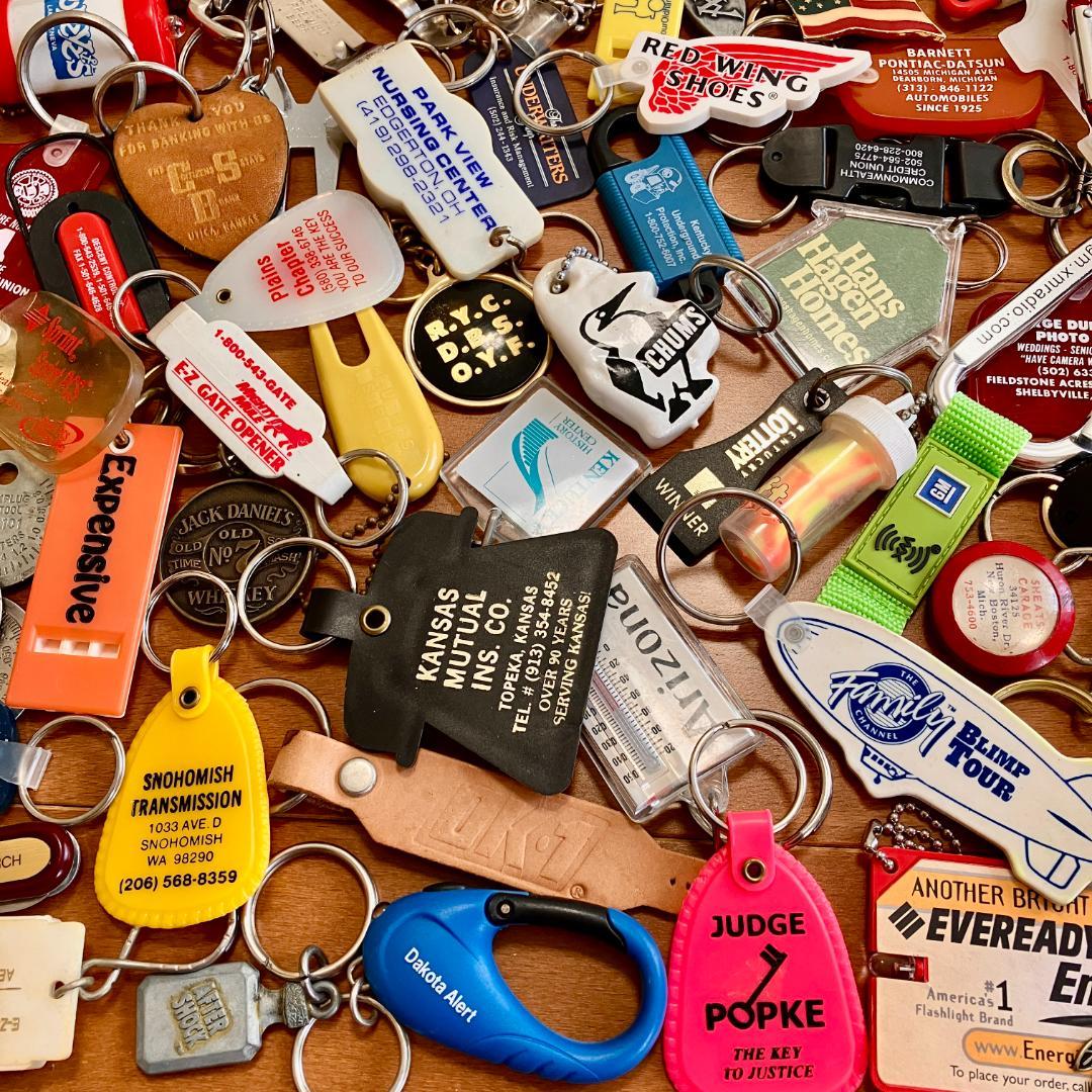 w*d様 アメリカのキーホルダー160個+鍵50本／USA／ノベルティ／まとめ売