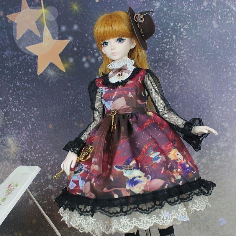 E01 bjd 1/3 ドール 衣装 ワンピース 球体関節人形 ハンドメイド
