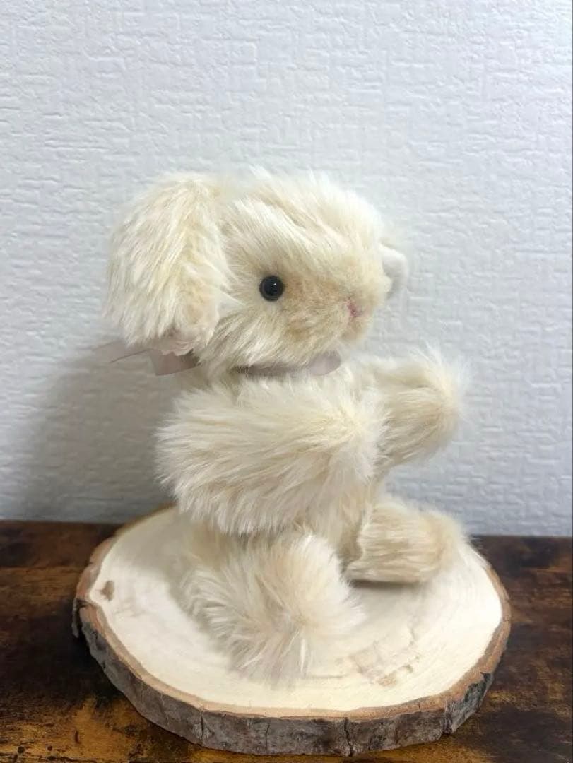 ハンドメイド ぬいぐるみ うさぎ　寄り添ううさぎ ちいさめ　単体　一点もの