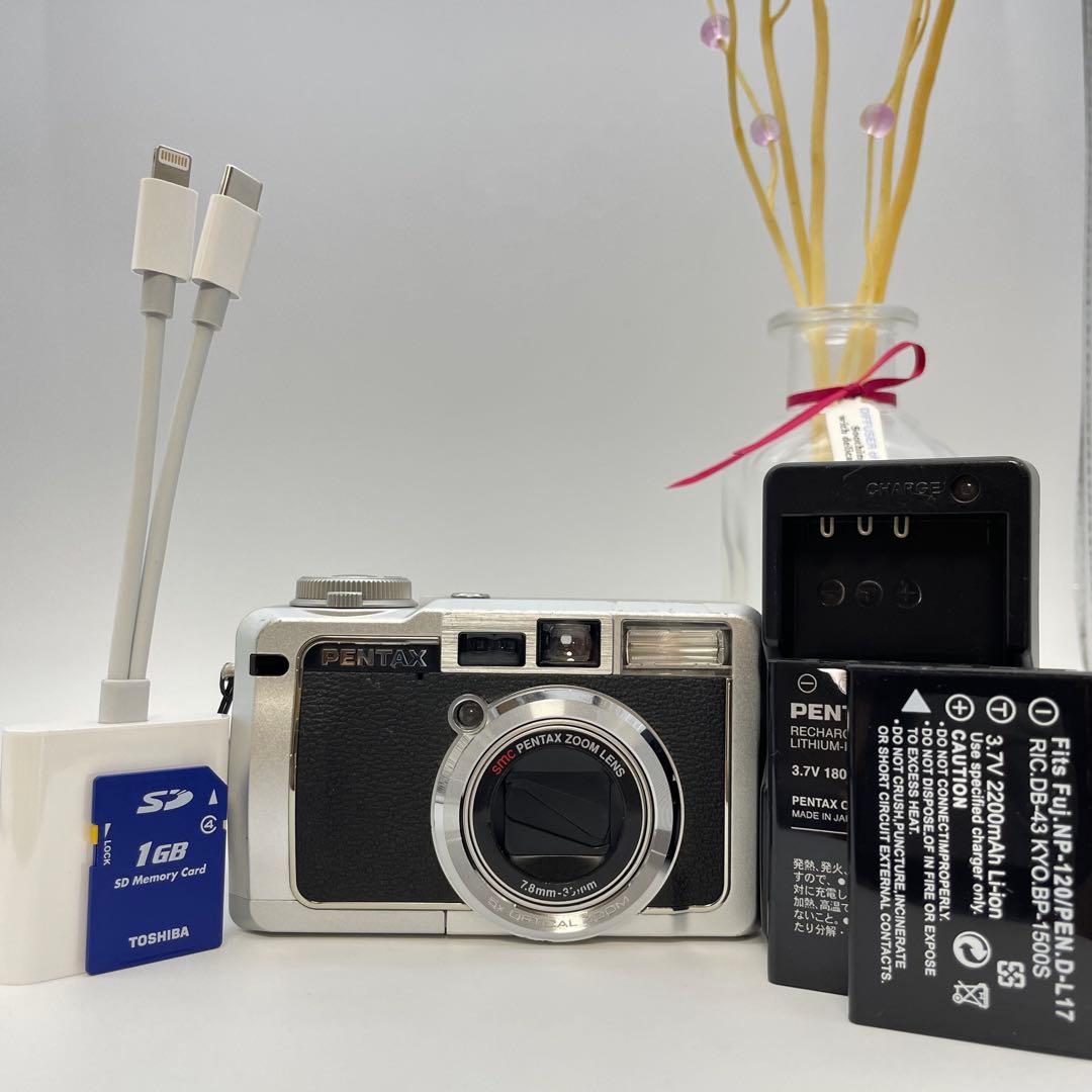 動作確認済✨PENTAX Optio 750Z✨スマホ転送OK 自撮り 希少品