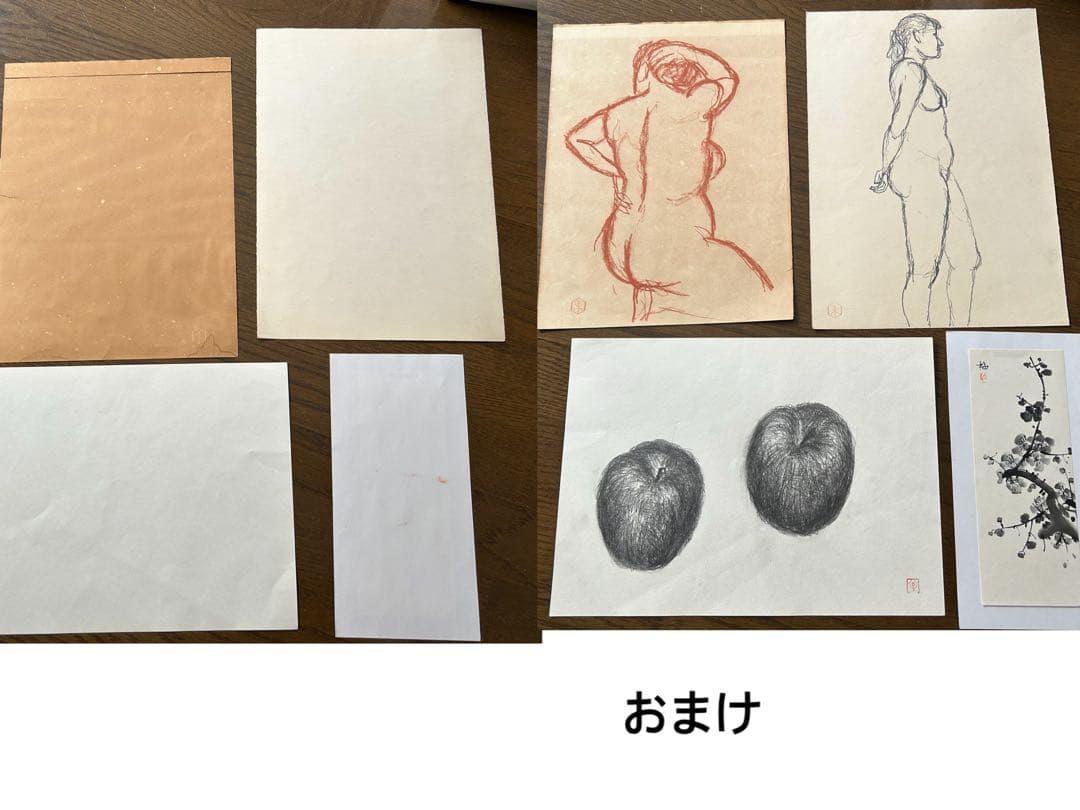 絵 色紙 37点 掛け軸 7点 置物 1点まとめ売り ジャンク
