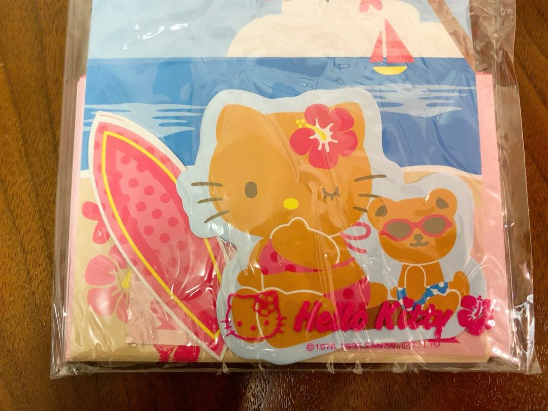 海外限定 ハローキティレターセット サーフィン 日焼けキティ　入手困難　2005