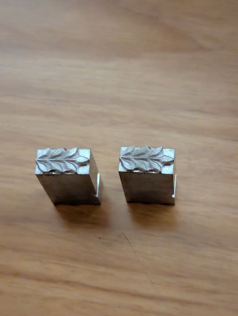 【1045】アメリカ製錬鉄のステッキ中尺25cmヴィンテージ＋活字2品