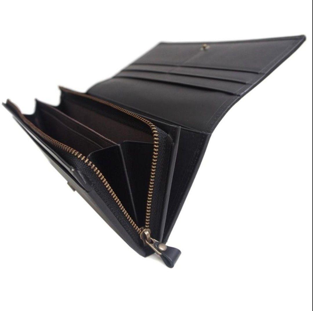 八重山ミンサー織　あずみ屋　長財布　藍