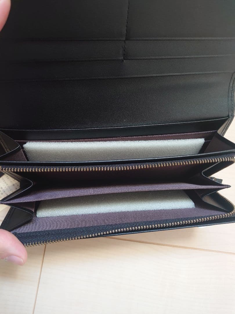 八重山ミンサー織　あずみ屋　長財布　藍