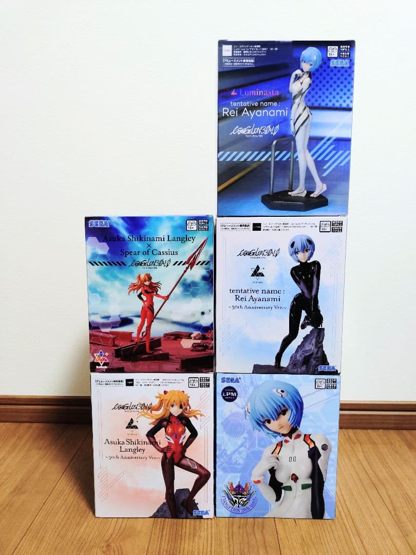 シン・エヴァンゲリオン劇場版 アスカ レイ フィギュア 5体セット まとめ売り