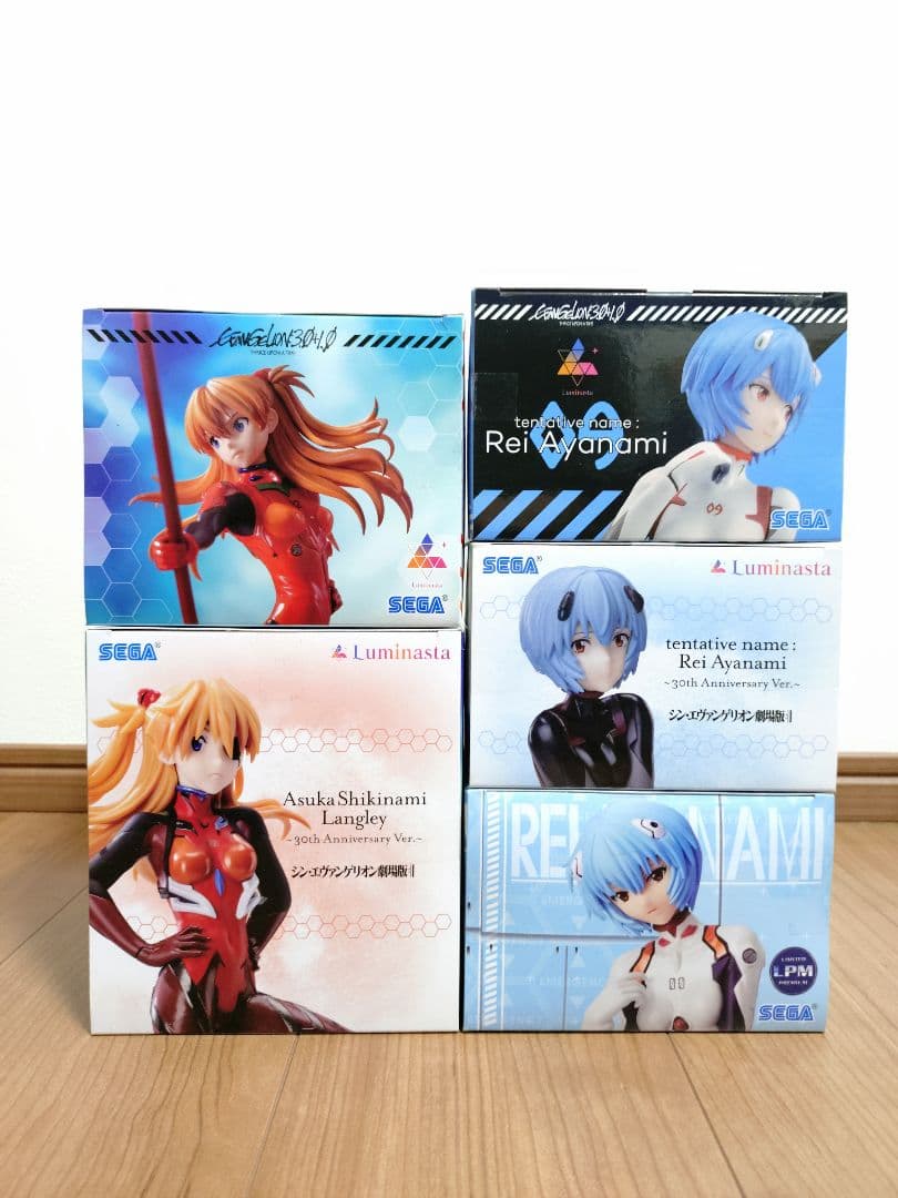 シン・エヴァンゲリオン劇場版 アスカ レイ フィギュア 5体セット まとめ売り