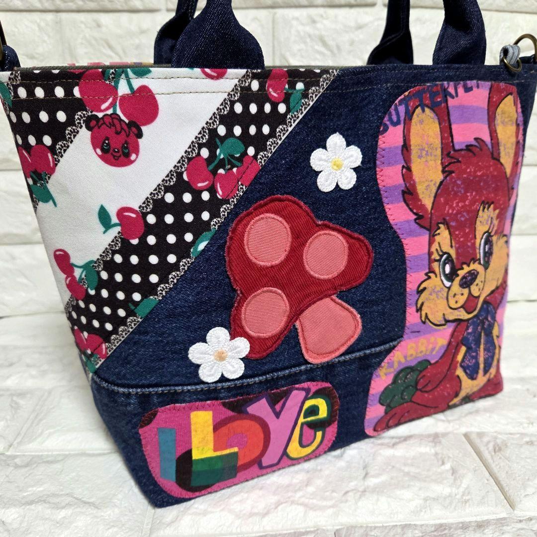 950 デニム＊リメイク＊バッグ＊トートバッグ