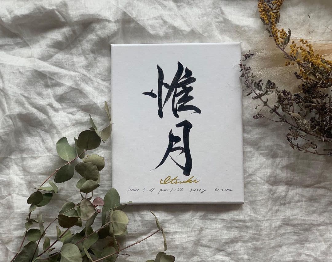 Hikaru　お一人目修正あり「私が欲しい命名書」キャンバス送料無料