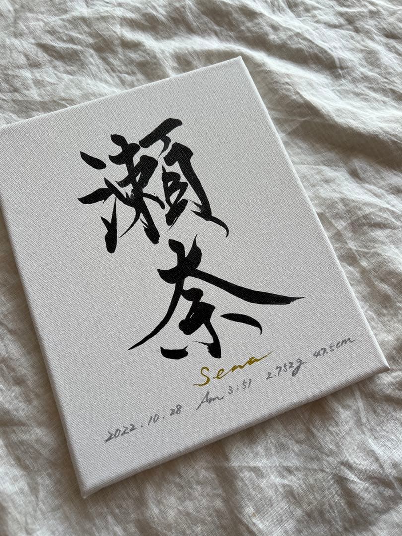 Hikaru　お一人目修正あり「私が欲しい命名書」キャンバス送料無料