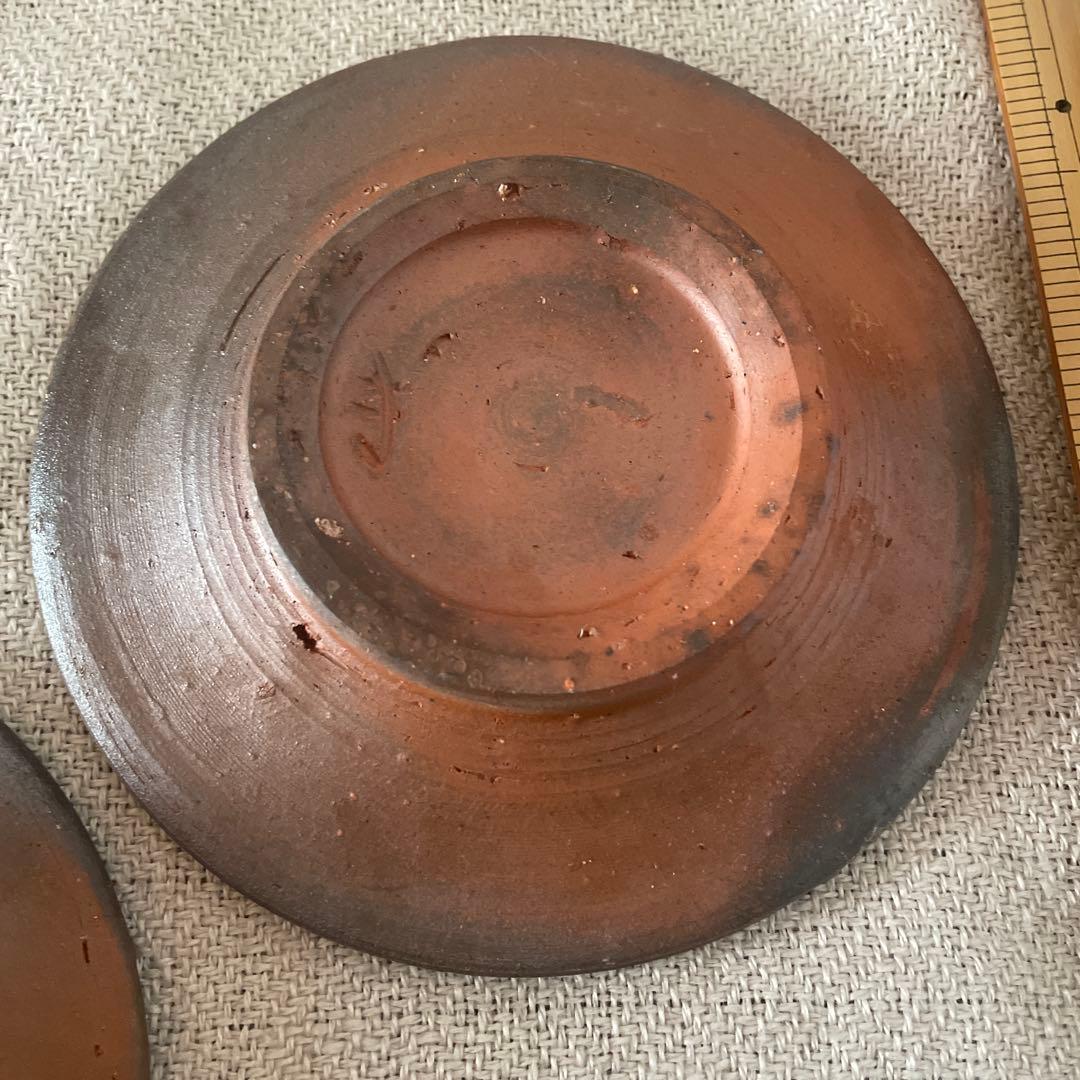 備前焼　菓子皿　5枚セット 西垣邦雄さん作