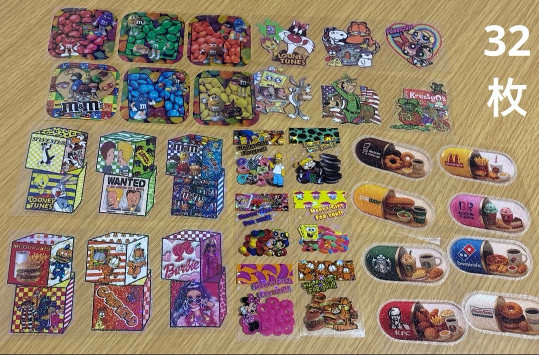 アメキャラ　ステッカー　300枚　詰め合わせパック② 平袋&ジップ袋付き