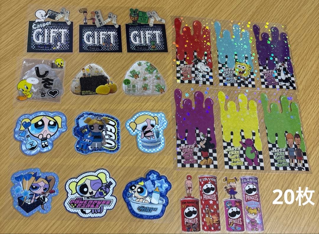 アメキャラ　ステッカー　300枚　詰め合わせパック② 平袋&ジップ袋付き