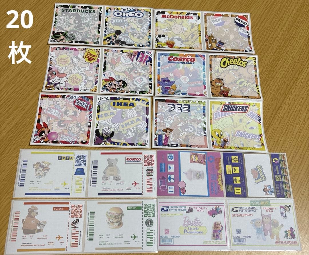 アメキャラ　ステッカー　300枚　詰め合わせパック② 平袋&ジップ袋付き