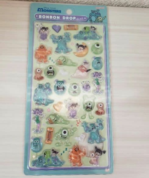 ☺️新品・未開封☺️★サンスター文具★Disney★ボンボンドロップシール★3点