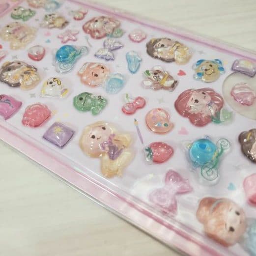 ☺️新品・未開封☺️★サンスター文具★Disney★ボンボンドロップシール★3点