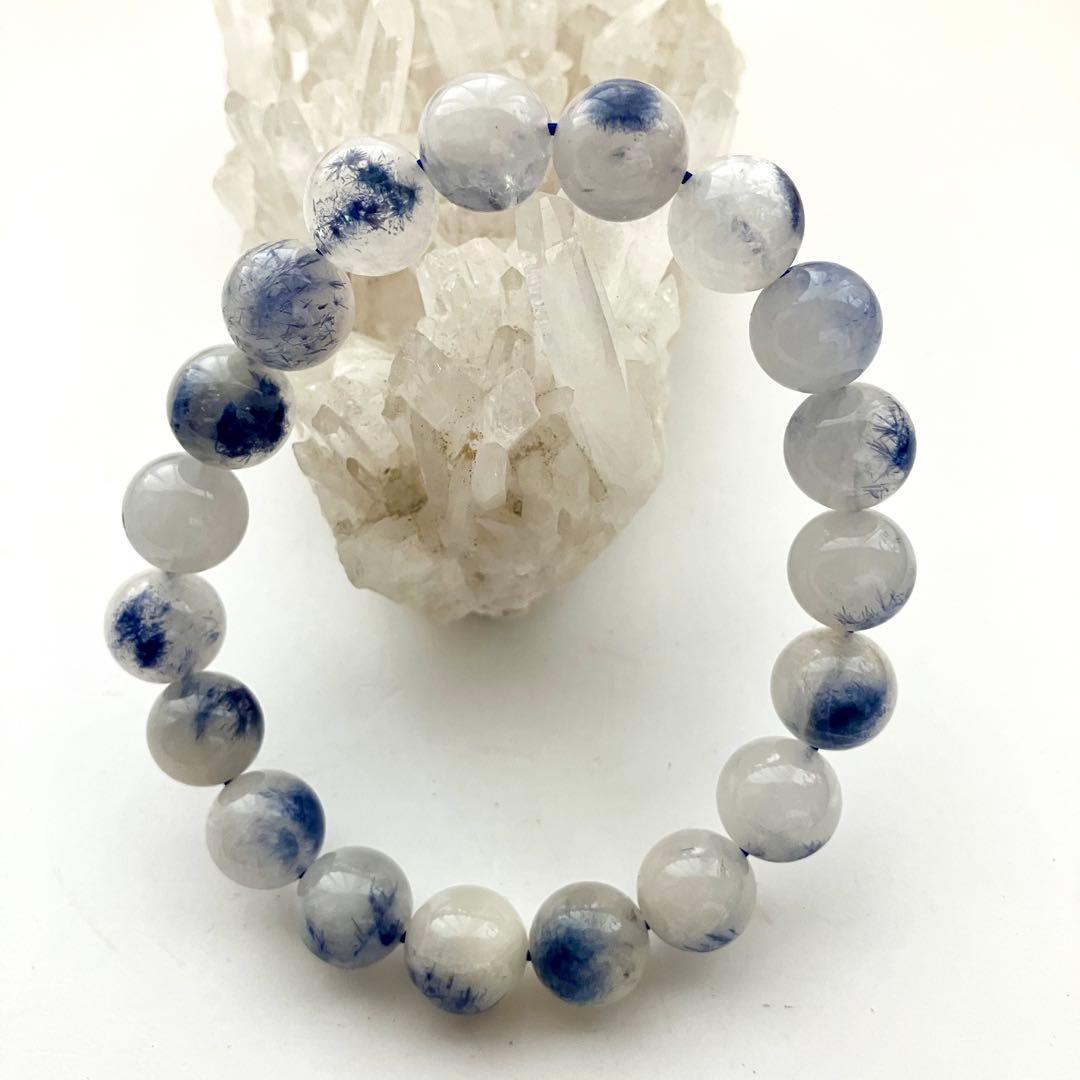 天然石 デュモルチェライトインクォーツ ブレスレット (大)