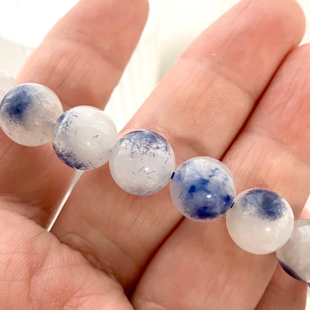 天然石 デュモルチェライトインクォーツ ブレスレット (大)